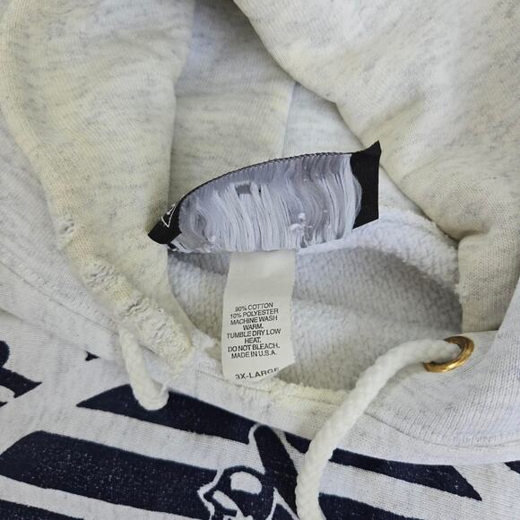 Vtg 90s VAN GORDON U.S. Amateur Baseball Reverse Weave Hooded Sweatshirt XXL Fit - Picture 6 of 8